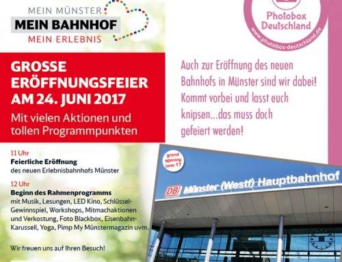 Eröffnung des Bahnhofes in Münster